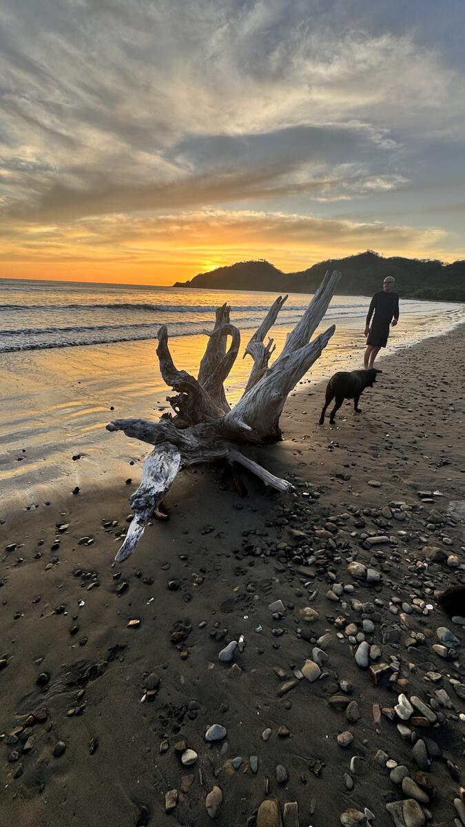 Sunset on Playa El Ostional